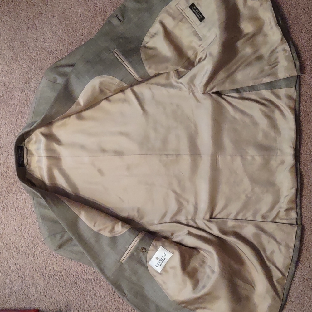 Bill Blass Menswear Tan Suit Jacket And Pants - Picture 3 of 9